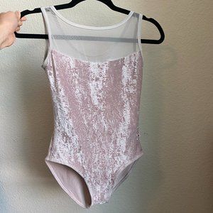 Yumiko Meagan Velvet Dawn White Mesh Leotard Adult Medium